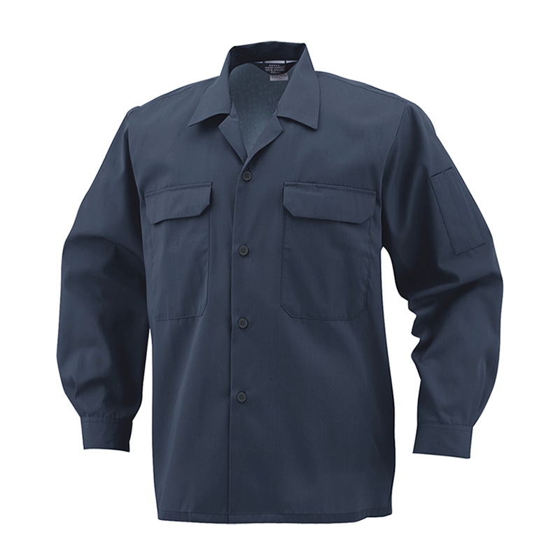 コーコス信岡 エコ5IVEスター 開襟長袖シャツ A-6658 チャコール M 1枚（ご注文単位1枚）【直送品】