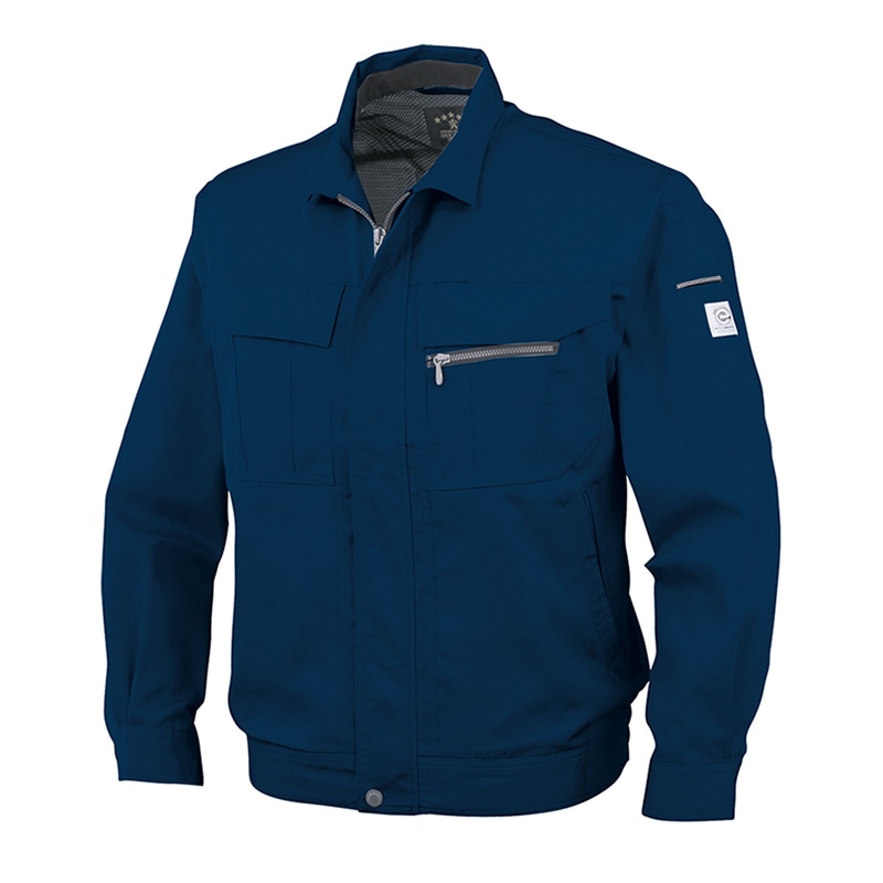 コーコス信岡 エコ5IVEスター 長袖ブルゾン A-4451 ネイビーマリナー L 1枚（ご注文単位1枚）【直送品】