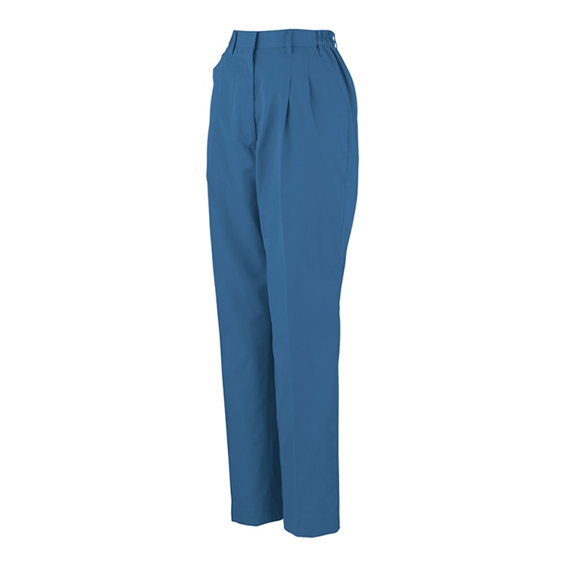 コーコス信岡 エコ5IVEスター レディーススラックス 脇ゴム A-4454 シエロブルー 4L 1枚（ご注文単位1枚）【直送品】