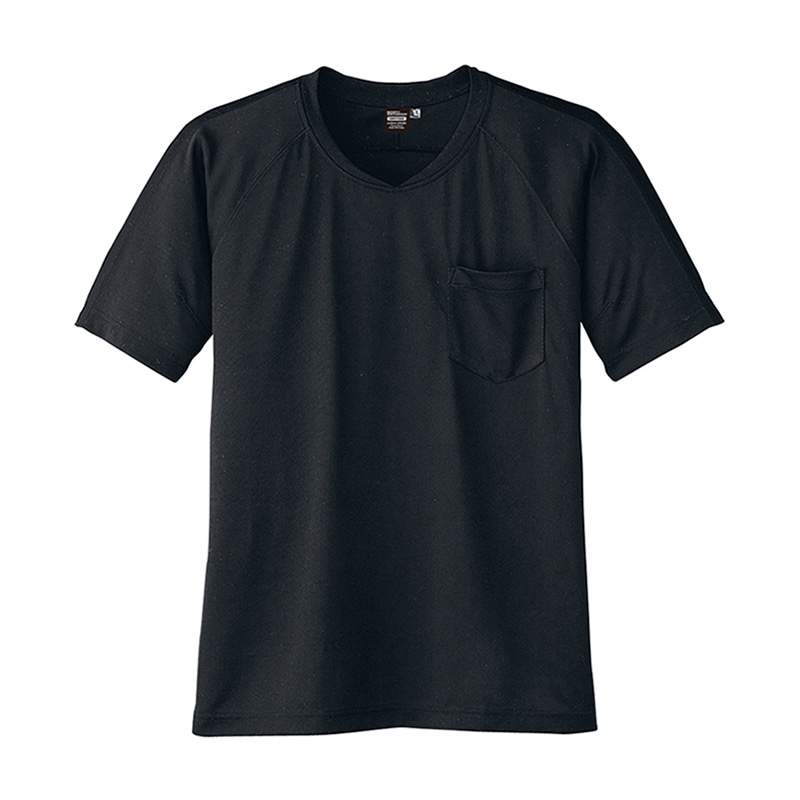 コーコス信岡 冷感 半袖VネックTシャツ A-667 チャコール M 1枚（ご注文単位1枚）【直送品】