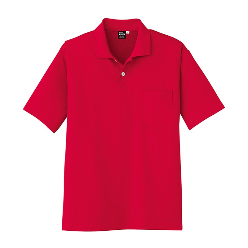 コーコス信岡 冷感半袖ポロシャツ A-1667 ロッソ 4L 1枚（ご注文単位1枚）【直送品】