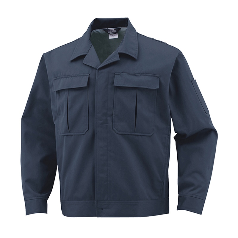 コーコス信岡 エコ5IVEスター 開襟ブルゾン 前ヒヨクボタン A-3350 チャコール S 1枚（ご注文単位1枚）【直送品】