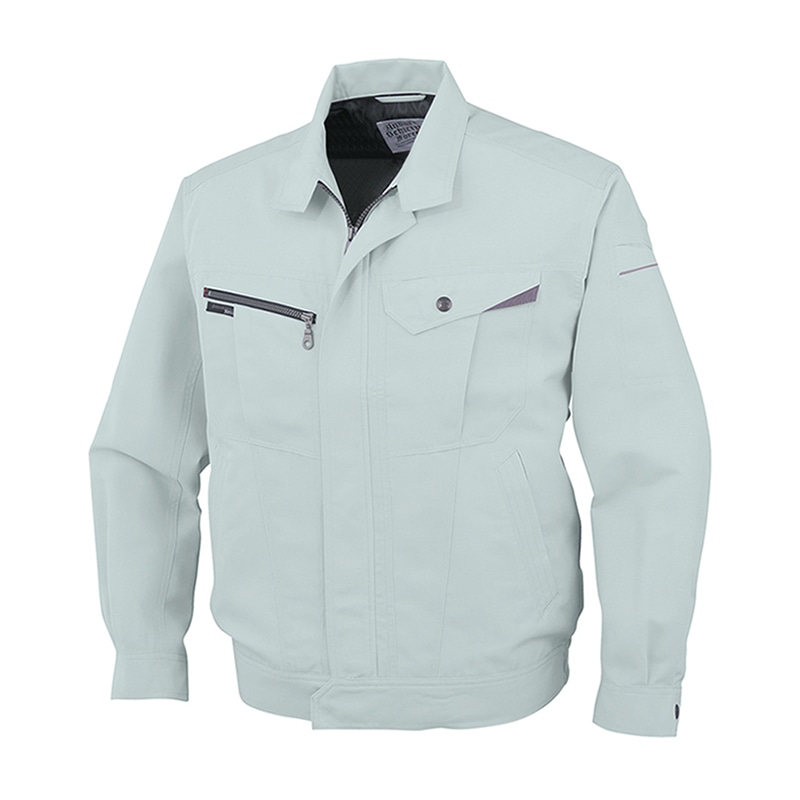 コーコス信岡 裏綿 長袖ブルゾン AS-721 アースグリーン S 1枚（ご注文単位1枚）【直送品】