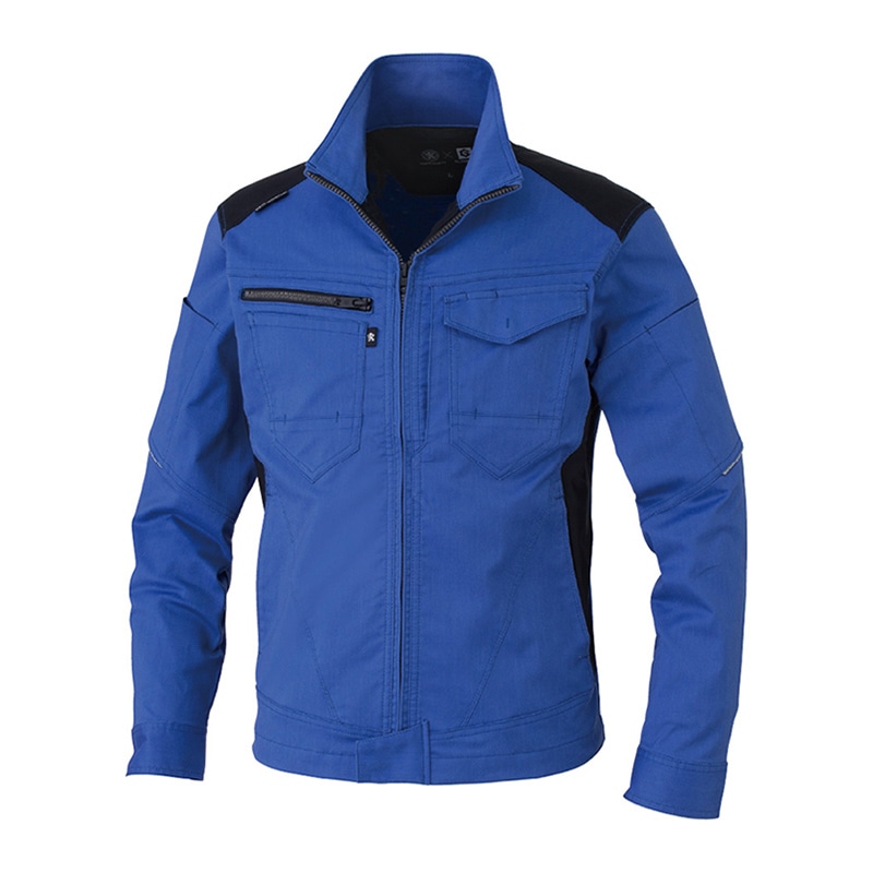 コーコス信岡 ストレッチ ブルゾン AG-3180 ブルー 6L 1枚（ご注文単位1枚）【直送品】