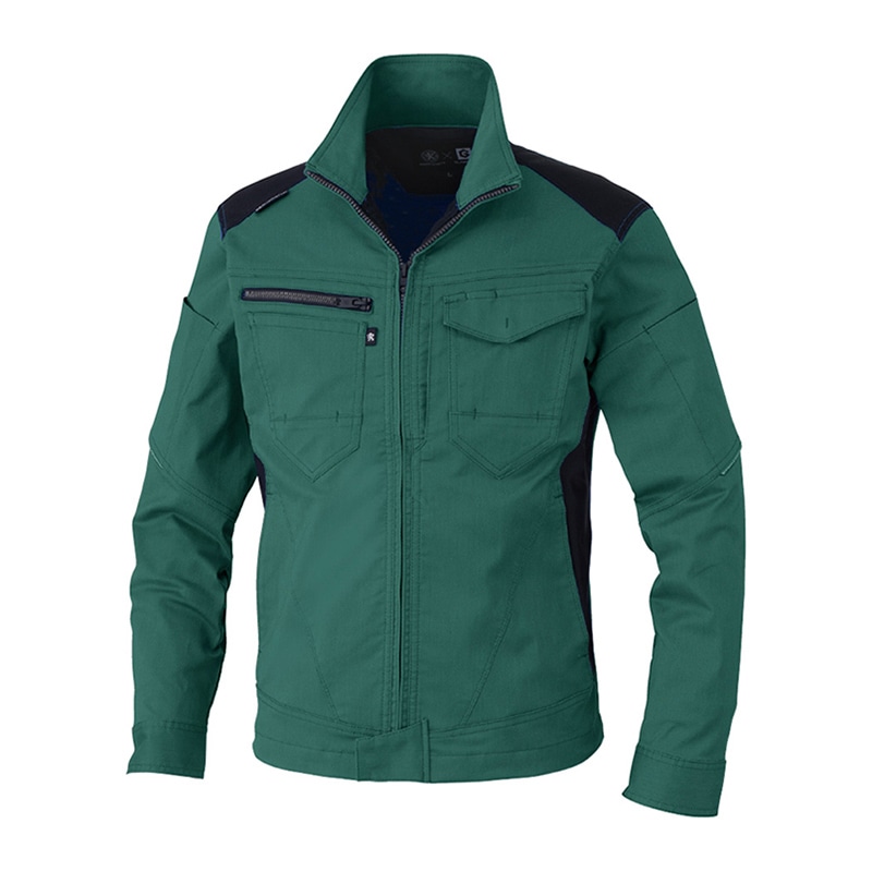 コーコス信岡 ストレッチ ブルゾン AG-3180 グリーン S 1枚（ご注文単位1枚）【直送品】