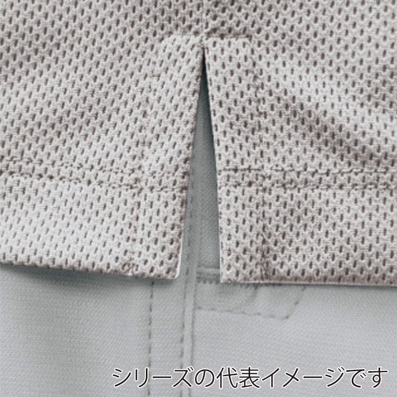 コーコス信岡 消臭 長袖BDポロシャツ AS-558 シルバーグレー L 1枚(ご注文単位1枚)【直送品】