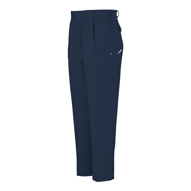 コーコス信岡 裏綿 ワンタックカーゴパンツ AS-725 ミッドナイトネイビー 100cm 1枚（ご注文単位1枚）【直送品】