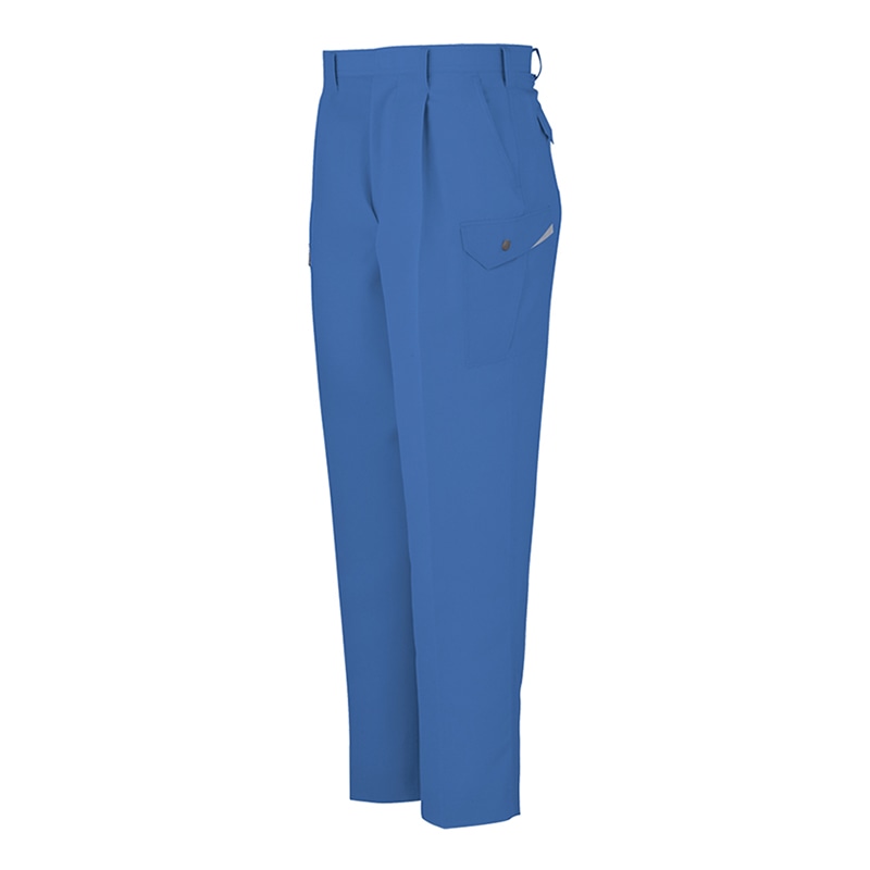 コーコス信岡 裏綿 ワンタックカーゴパンツ AS-725 レアルブルー 79cm 1枚（ご注文単位1枚）【直送品】