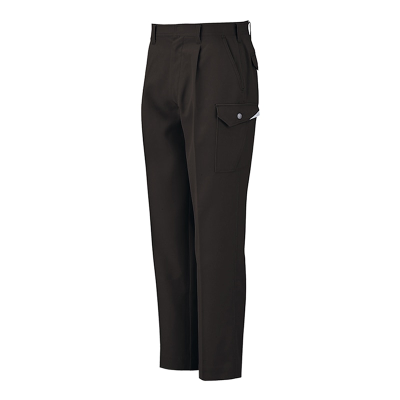 コーコス信岡 裏綿 ワンタックカーゴパンツ AS-1725 ガンメタチャコール 100cm 1枚（ご注文単位1枚）【直送品】