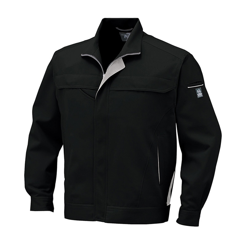 コーコス信岡 エコ・製品制電 ブルゾン AS-1520 ブラック S 1枚（ご注文単位1枚）【直送品】