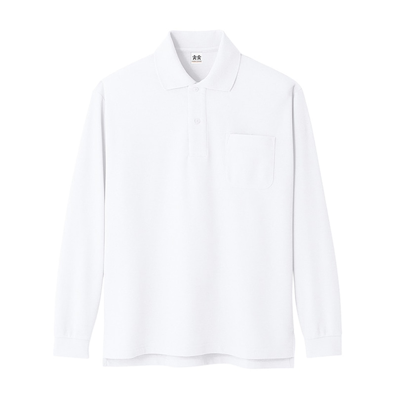 コーコス信岡 超消臭長袖ポロシャツ A-138 ホワイト 4L 1枚(ご注文単位1枚)【直送品】