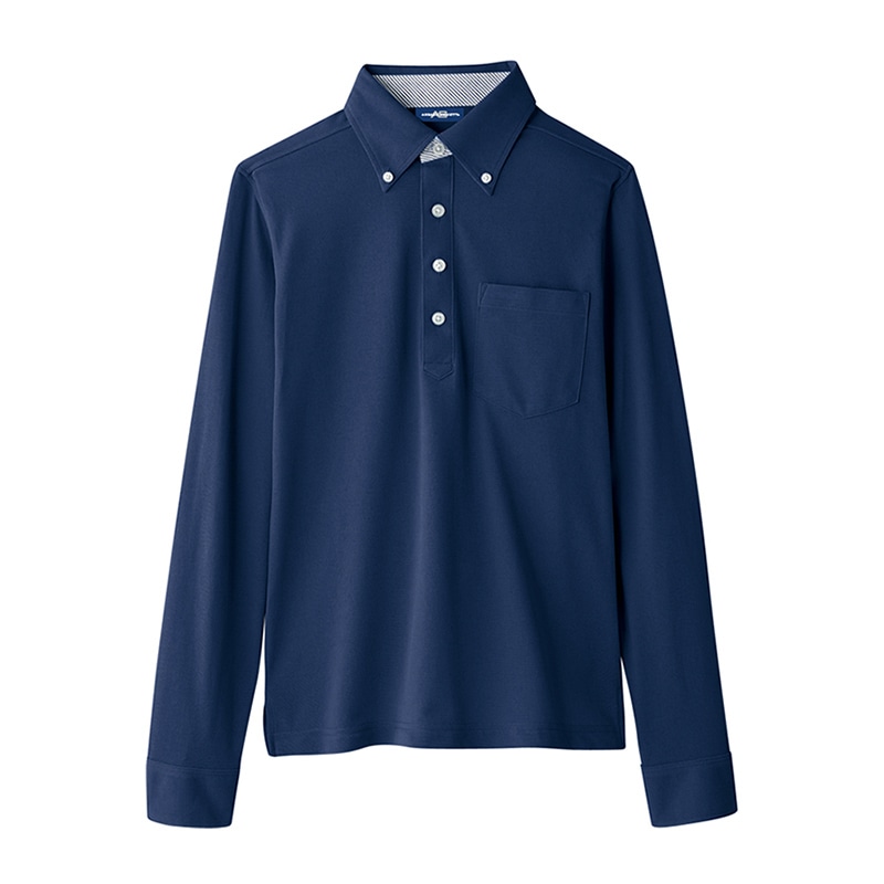 コーコス信岡 マルチ7ビズ ポロ長袖 A-278 ネイビー SS 1枚（ご注文単位1枚）【直送品】