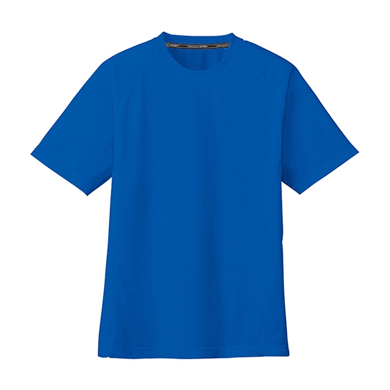 コーコス信岡 半袖Tシャツ 胸ポケットなし AS-647 ブルー 5L 1枚（ご注文単位1枚）【直送品】