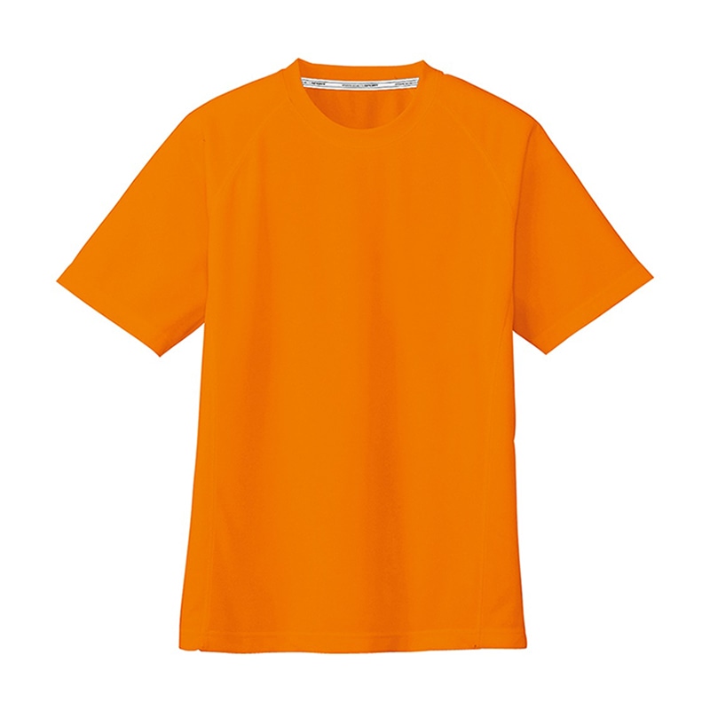 コーコス信岡 半袖Tシャツ 胸ポケットなし AS-647 オレンジ 4L 1枚（ご注文単位1枚）【直送品】