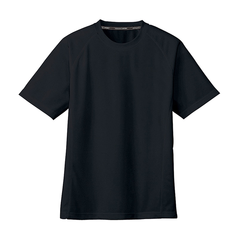 コーコス信岡 半袖Tシャツ 胸ポケットなし AS-647 ブラック LL 1枚（ご注文単位1枚）【直送品】