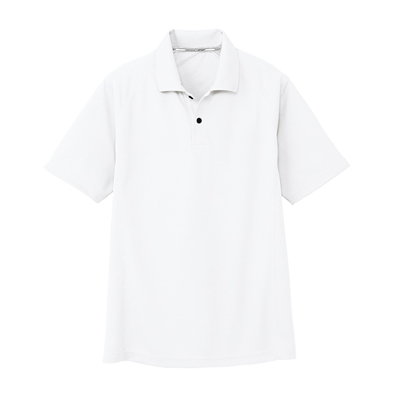 コーコス信岡 半袖ポロシャツ 胸ポケットなし AS-1647 ホワイト 3L 1枚（ご注文単位1枚）【直送品】