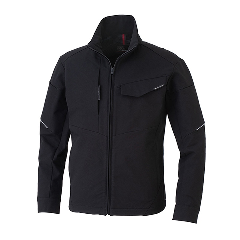 コーコス信岡 ストレッチ長袖ブルゾン A-7061 ブラック 4L 1枚(ご注文単位1枚)【直送品】