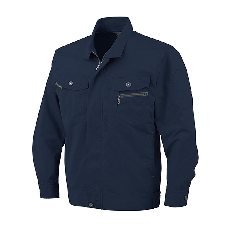 コーコス信岡 立体カット 長袖ブルゾン AS-931 ネイビー LL 1枚（ご注文単位1枚）【直送品】