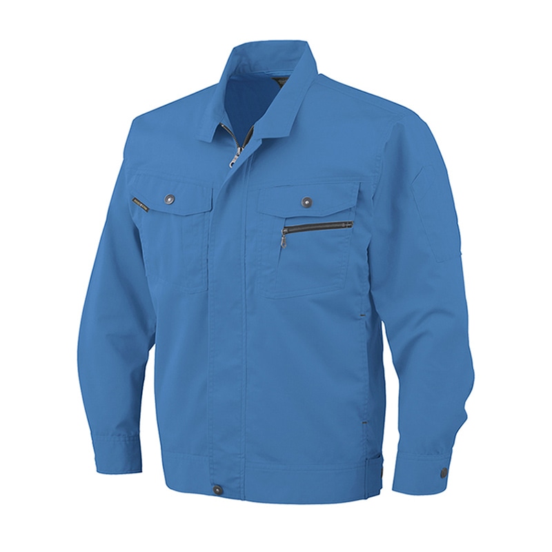 コーコス信岡 立体カット 長袖ブルゾン AS-931 ブルー LL 1枚（ご注文単位1枚）【直送品】