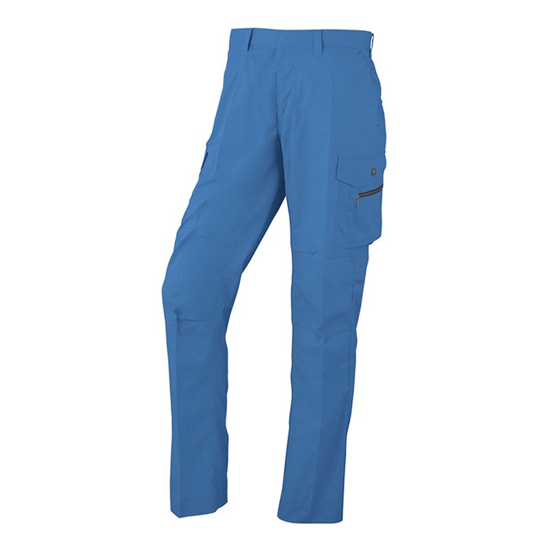 コーコス信岡 立体カット ノータックカーゴパンツ AS-935 ブルー 82cm 1枚（ご注文単位1枚）【直送品】