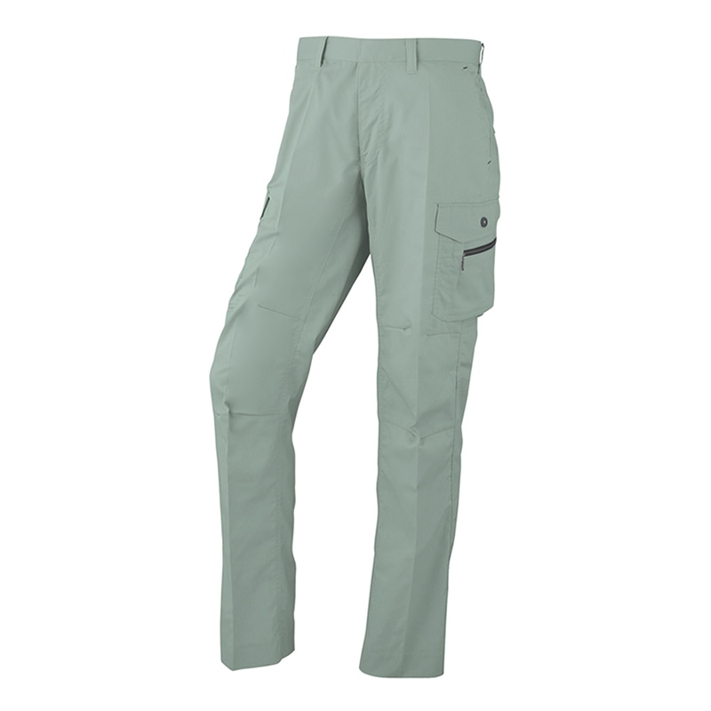 コーコス信岡 立体カット ノータックカーゴパンツ AS-935 グリーン 73cm 1枚（ご注文単位1枚）【直送品】