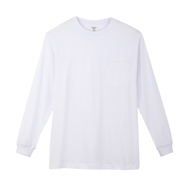 コーコス信岡 長袖Tシャツ 3008 ホワイト L 1枚（ご注文単位1枚）【直送品】