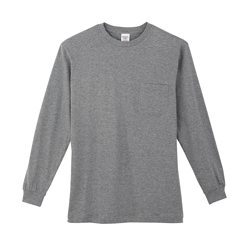 コーコス信岡 長袖Tシャツ 3008 モクグレー 5L 1枚（ご注文単位1枚）【直送品】