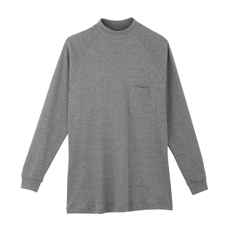 コーコス信岡 長袖ハイネックTシャツ 3018 モクグレー 5L 1枚（ご注文単位1枚）【直送品】