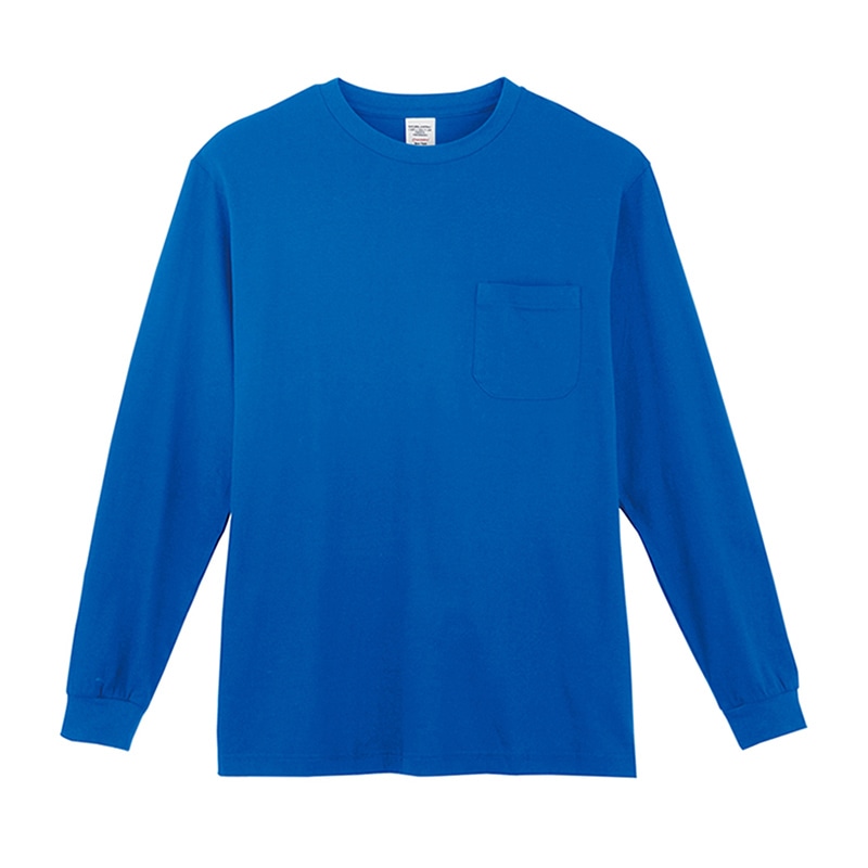コーコス信岡 長袖Tシャツ 3008 ブルー L 1枚（ご注文単位1枚）【直送品】