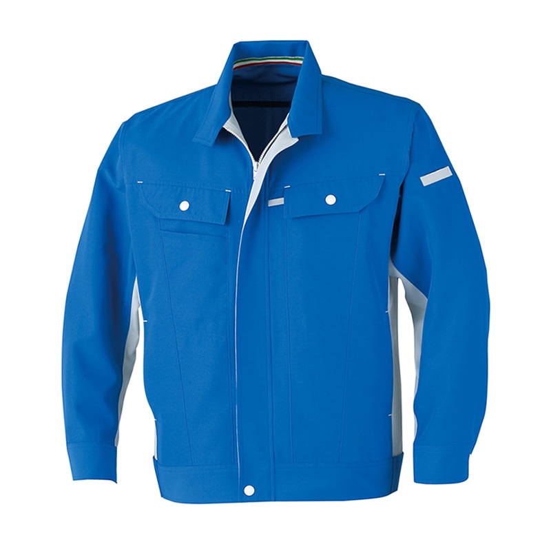 コーコス信岡 立体カット 長袖ブルゾン A-5071 ブルー 5L 1枚（ご注文単位1枚）【直送品】