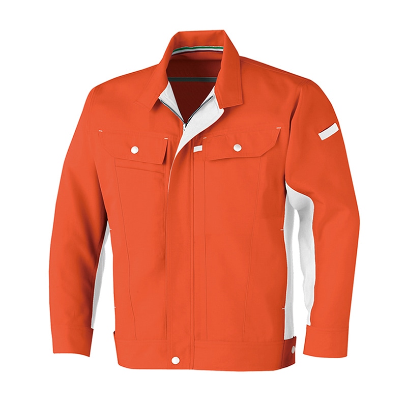 コーコス信岡 立体カット 長袖ブルゾン A-5071 オレンジ 3L 1枚（ご注文単位1枚）【直送品】