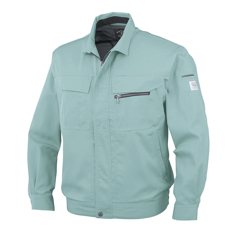 コーコス信岡 エコ5IVEスター 長袖ブルゾン A-4451 フレスコグリーン 3S 1枚（ご注文単位1枚）【直送品】