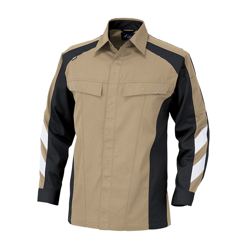 コーコス信岡 長袖シャツ A-3078 カーキ 5L 1枚（ご注文単位1枚）【直送品】