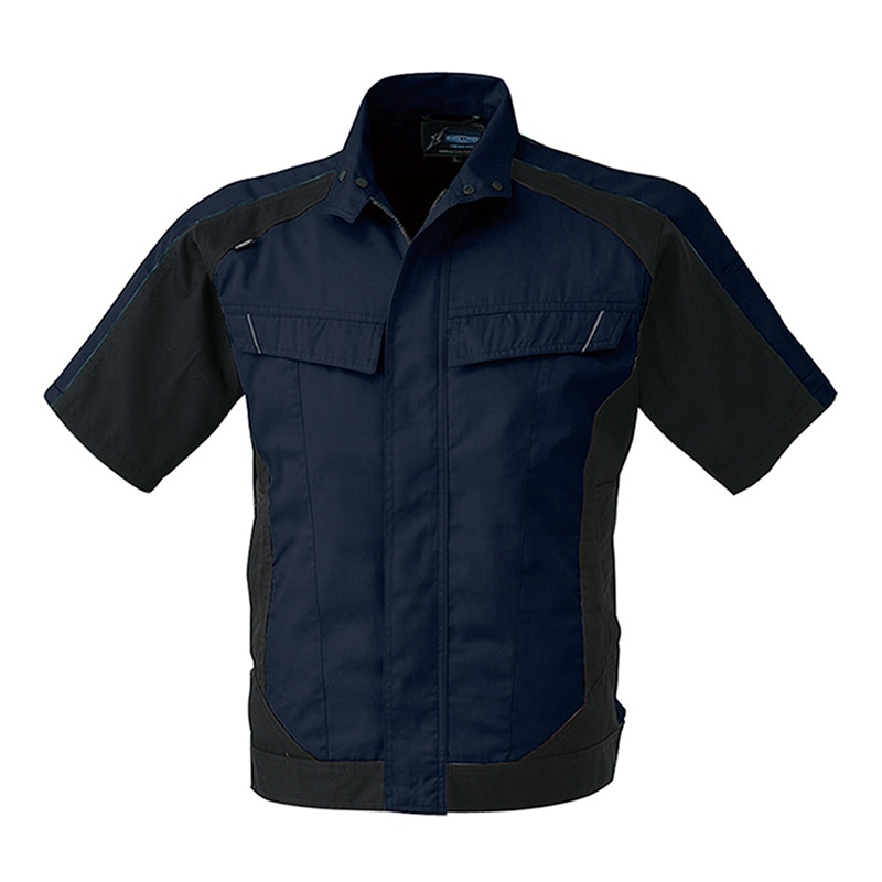 コーコス信岡 半袖ブルゾン A-3070 ネイビー M 1枚（ご注文単位1枚）【直送品】