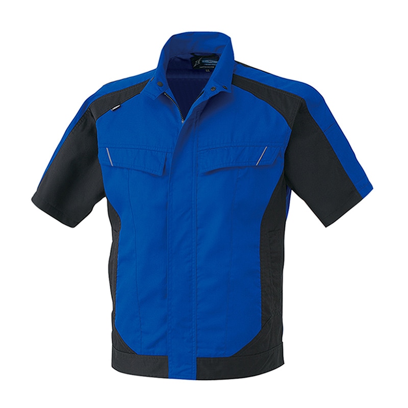 コーコス信岡 半袖ブルゾン A-3070 ブルー 3L 1枚（ご注文単位1枚）【直送品】