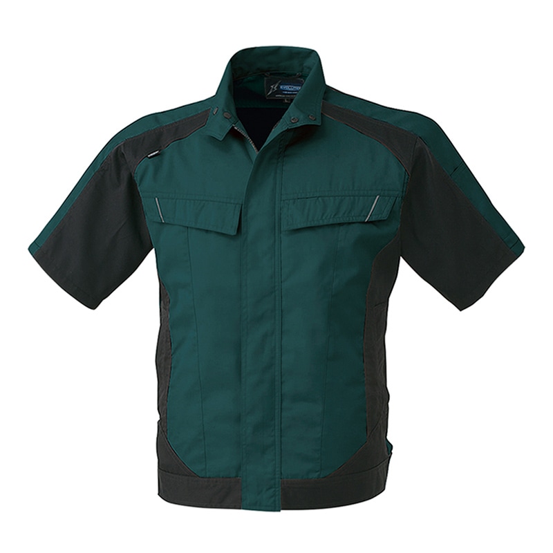 コーコス信岡 半袖ブルゾン A-3070 グリーン SS 1枚（ご注文単位1枚）【直送品】