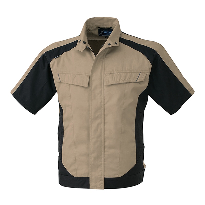 コーコス信岡 半袖ブルゾン A-3070 カーキ 5L 1枚（ご注文単位1枚）【直送品】