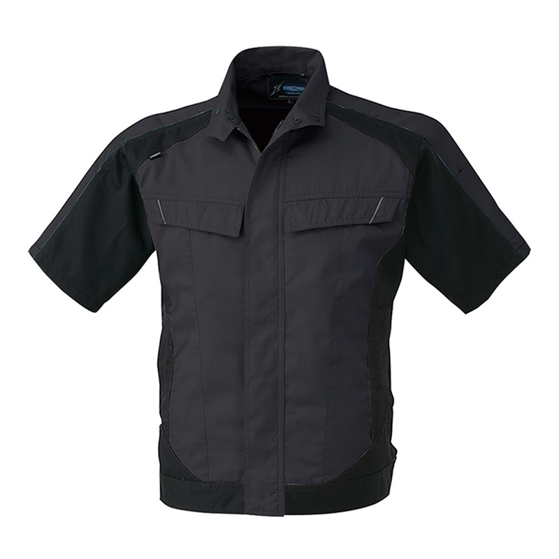 コーコス信岡 半袖ブルゾン A-3070 チャコール LL 1枚（ご注文単位1枚）【直送品】