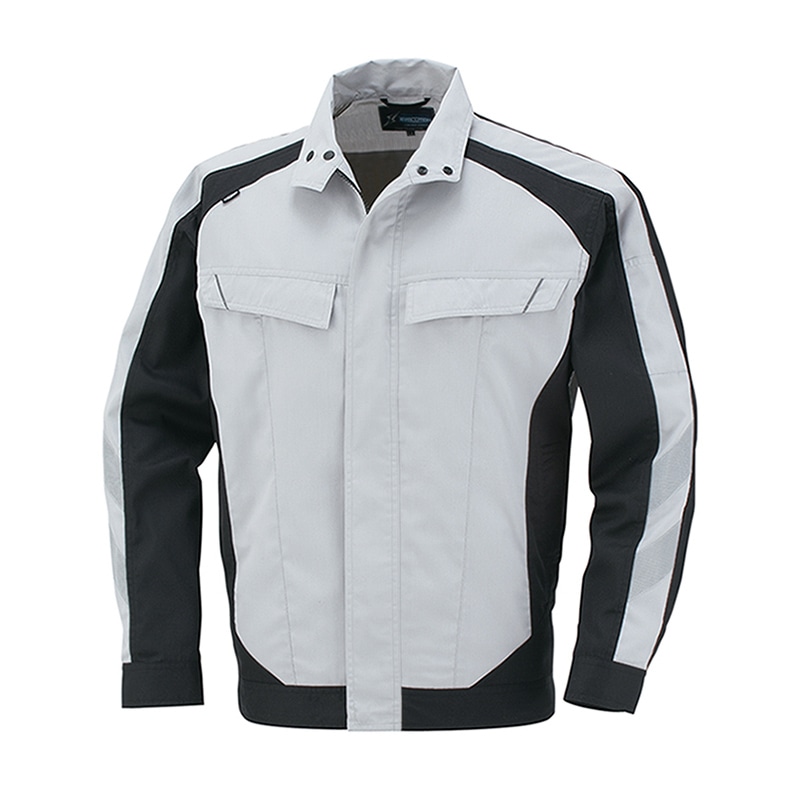 コーコス信岡 長袖ブルゾン A-3071 シルバー SS 1枚（ご注文単位1枚）【直送品】