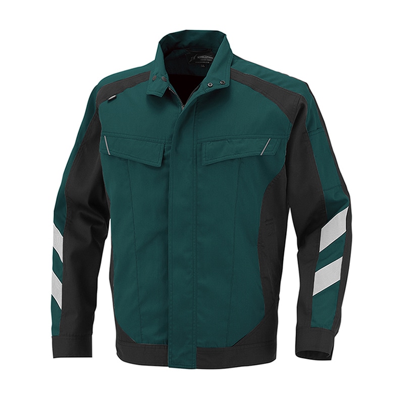 コーコス信岡 長袖ブルゾン A-3071 グリーン S 1枚（ご注文単位1枚）【直送品】