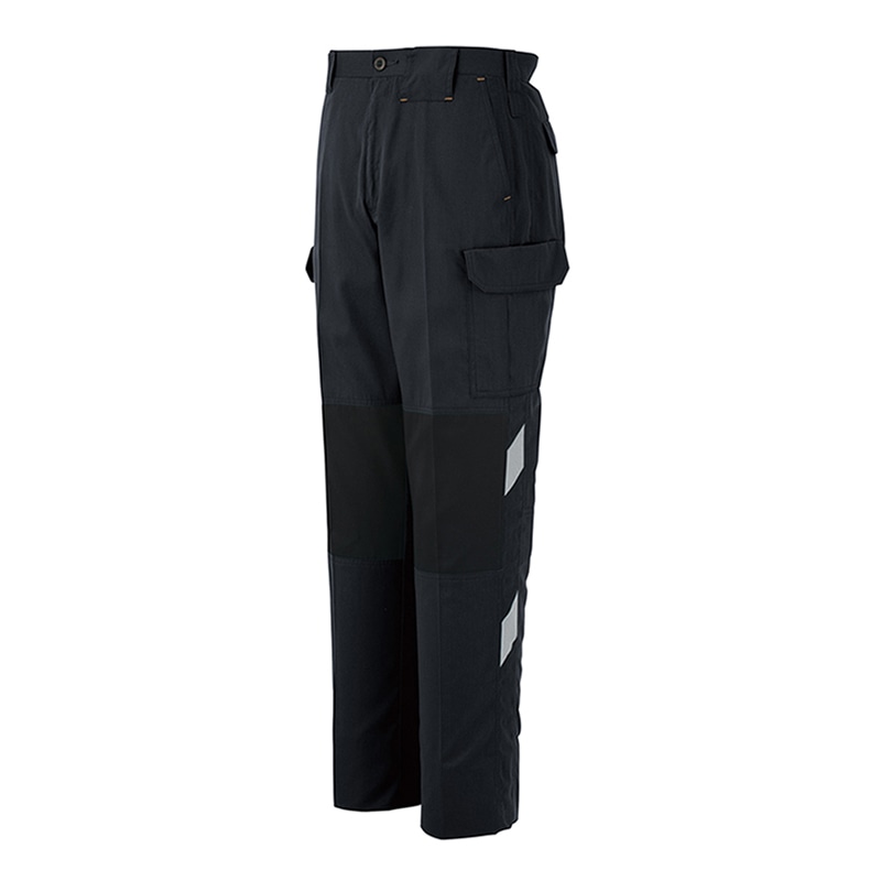 コーコス信岡 ノータックカーゴパンツ 配色 A-3076 チャコール 76cm 1枚（ご注文単位1枚）【直送品】
