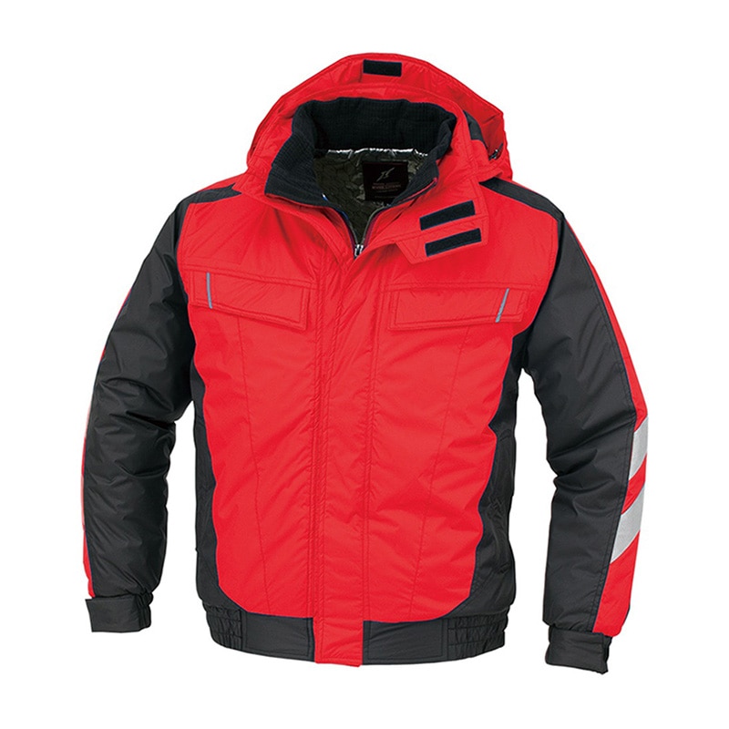 コーコス信岡 裏アルミ 防寒ブルゾン A-3270 オレンジ 6L 1枚（ご注文単位1枚）【直送品】