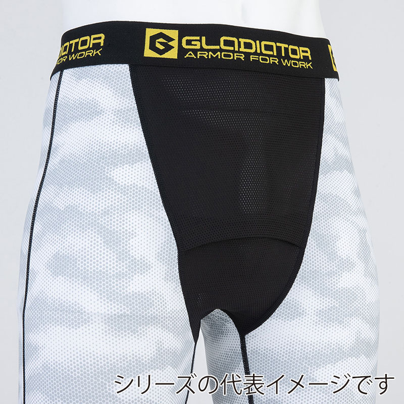 コーコス信岡 ドライパワーサポート ロングタイツ 前開き G-923 ドットグレー L 1枚（ご注文単位1枚）【直送品】