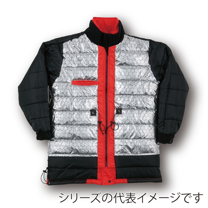 コーコス信岡 裏アルミ 防寒コート A-3276 オレンジ 4L 1枚（ご注文単位1枚）【直送品】