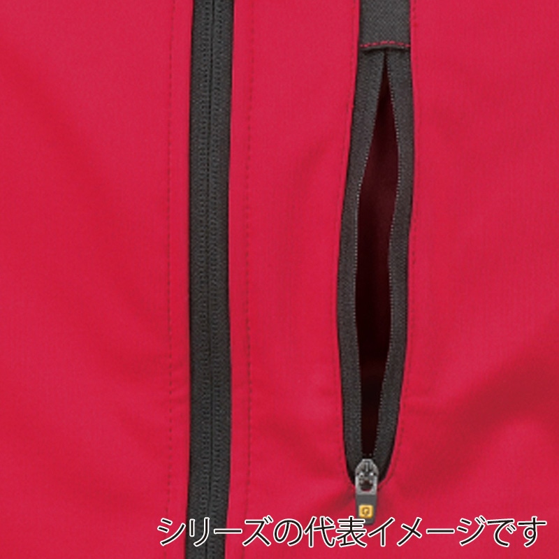 コーコス信岡 防風ストレッチブルゾン G-2240 レッド 5L 1枚（ご注文単位1枚）【直送品】