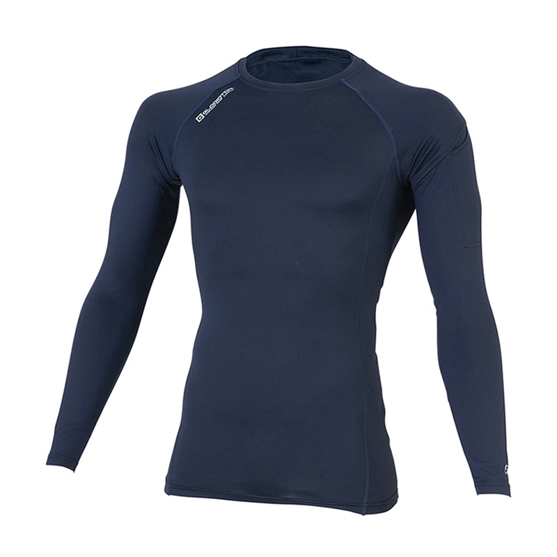 コーコス信岡 ニオイクリア 消臭パワーサポート長袖Tシャツ G-2028 ネイビー L 1枚（ご注文単位1枚）【直送品】