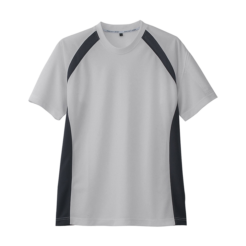 コーコス信岡 半袖Tシャツ AS-627 シルバー L 1枚（ご注文単位1枚）【直送品】