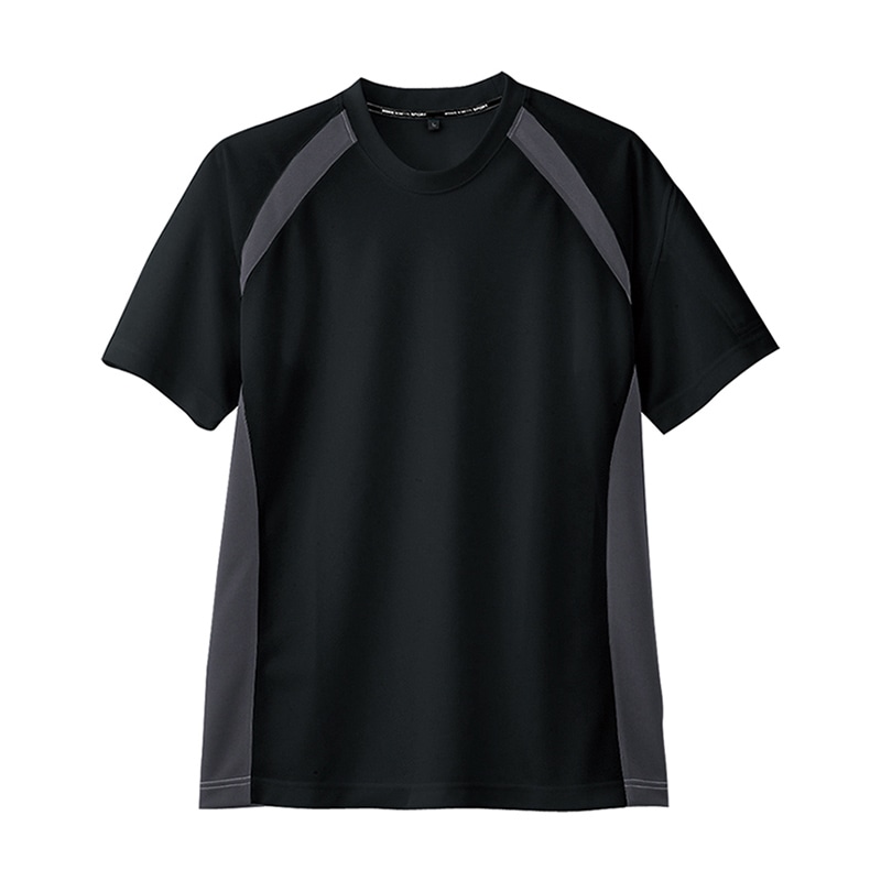 コーコス信岡 半袖Tシャツ AS-627 ブラック SS 1枚（ご注文単位1枚）【直送品】