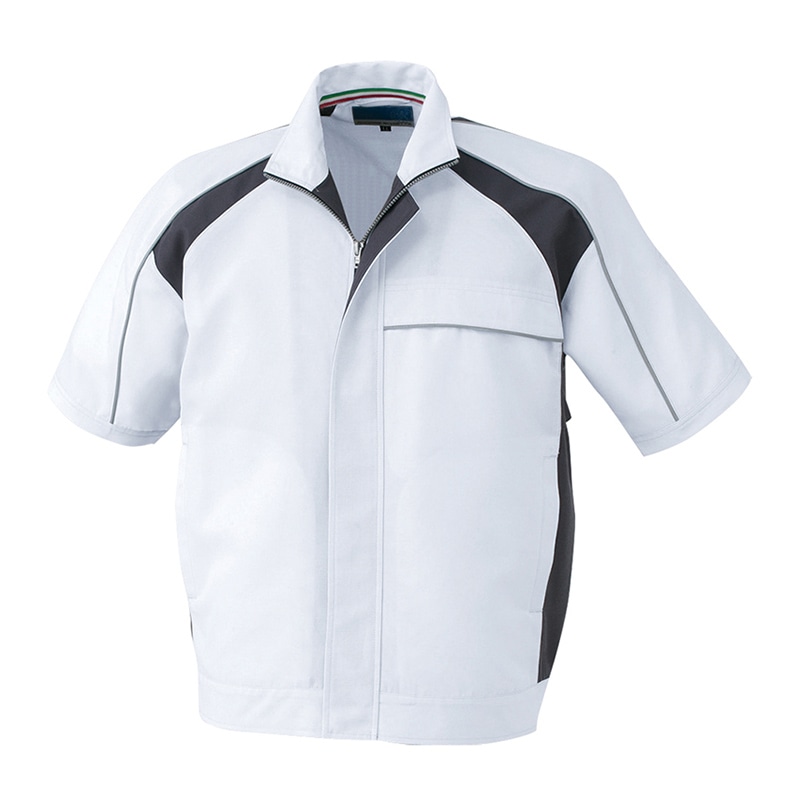 コーコス信岡 半袖ブルゾン A-5080 シルバー SS 1枚（ご注文単位1枚）【直送品】