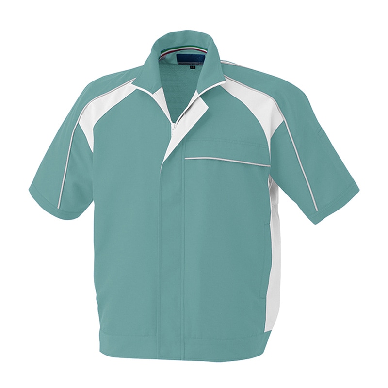 コーコス信岡 半袖ブルゾン A-5080 グリーン 4L 1枚（ご注文単位1枚）【直送品】